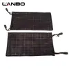 Lanbo 100 PCSlot Glass Case Soft Waterproof Plaid Tyg Solglasögon Bag Pouch Black Color Wholesale Good Quality S11 231229