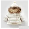 Casaco para baixo casaco crianças casacos de inverno meninos meninas designer de luxo engrossar algodão acolchoado infantil bebê menina jaqueta com capuz jaquetas outwear gota de