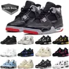 med Box Jumpman 4 Basketball Shoes 4s Bred Reimagined Military Black Cat Frozen Moments White Oreo Sail Mens Trainers Womens Sneakers Sport
