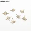 Components New arrival! 20x18mm 50pc Copper/zircon Starshape Charm for HandMade Earrings Parts Jewelry Findings Jewelry Necklace DIY