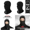 Cycling Caps Masks Winter Clava Motorcycle Ski Mask Fleece Hat Windproof For Men Warm Neck Fl Face Shield Snowboard Motorbike Prot Dhiqj