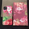 حالات الهاتف الجلدية الفاخرة لـ iPhone 15 Plus 15Pro 14 13 Pro Max 11 12 iPhone15 iPhone13 iPhone14 iPhone XR X XS 8 Plus Women Red Flower Man Black Snake Bee Case