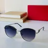 Óculos de sol de designer de moda para mulher homens redondo metal irregularidade verão praia carti óculos de sol condução óculos vintage 57mm vermelho preto