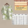 Women's Two Piece Pants Boutique Cartoon Print Short Sleeve 2-Piece Breathable Sweat Absorption Retro Middle Age Button-Down T-Shirt