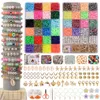 Lucite Acrylic Plastic Lucite 10000Pcs/Box 6mm Clay Bracelet Beads for Jewelry Making Kit Flat Round Polymer Clay Heishi Beads DIY Handma