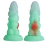 Green Big Corn Expansion Anal Dildo med Suction Cup Toys för kvinnor ökar anal Dick Plug Penis Products Sex Orgasm Beads6699607