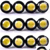 Feux de circulation diurnes 10pcs LED Mini Eagle Eye Parking Conduite Feu arrière Sauvegarde Drl Lampe antibrouillard Boulon sur vis Éclairage de voiture Agle Drop Dhpmh