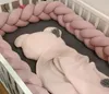 4M Zderzak łóżka dla dzieci na zestawie pościeli dla Born Baby Cot Protector Węząc Plekocz poduszka Poduszka Poduszka Crib Anticollision Bumper 2207189230545