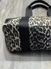 Sacos de cintura feminino leopardo impressão grande capacidade saco carta retalhos ombro 2023 moda vintage senhoras tote