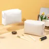 Kosmetiktaschen PU-Ledertasche für Frauen Minimalismus Make-up Täglicher Gebrauch Tragbare Aufbewahrungstasche Kleine ordentliche Tasche