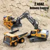 RC Car Children Toys Remote Control Kids Gift Set For Boys Excavator Dump Truck Bulldozer 2.4G Electric Engineering Vehicle 231230