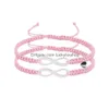 Charme Pulseiras Infinity Lucky Pulseira Trançada Ajustável Dois Pacotes Amor Magnético Casal Gota Entrega Jóias Dhclf