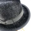 ベレット女性のためのリボンボウとエレガントなベルベットの帽子57-62cm冬秋バウアラースタイル