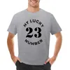 Regatas masculinas My Lucky Number 23 V2 - Camiseta preta Anime Roupas Camiseta para homens