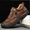 Outdoor Camping Hiking Shoes Men Genuine Leather Sports Sneakers Man Travel Casual Shoes Leisure Walking Climbing Men's Footwear