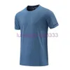 LL-R201 Men Yoga Outfit Gym T shirt Exercise & Fitness Wear Sportwear Trainning Basketball Running Ice Silk Shirts Outdoor Tops Short Sleeve Elastic Breathable