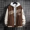 Cappotto da baseball da uomo High Street Youth Giacca casual allentata da uomo Sottile pile Isolamento termico Primavera/Autunno Senza cappello senza felpa con cappuccio 231229