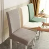 Housses de chaise en Jacquard, pour salle à manger, uni, très extensible, en Spandex, pour canapé, cuisine, Banquet, mariage, maison