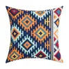 Travesseiro boho capa 45x45cm lance quadrado geométrico bordado decoração de casa para sala de estar quarto sofá cama cadeira