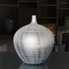 プレートメッキマシルバーシルバー花瓶ホームリビングルームテレビキャビネットワイン装飾装飾装置アートセラミック