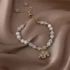 Bangle Simple Fashion Zircon Baby Elephant Armband för kvinnor Justerbara pärlor med pärlor Pull Charm Armband Party Jewelry Gift276w
