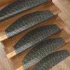 Tapis Tapis d'escalier antidérapant Tapis de sol non dommageable Marches auto-adhésives Poignée de sécurité douce pour escaliers en bois Peel Stick Stairway