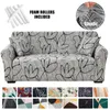Housse de canapé extensible imprimé motif Floral housse de coussin lavable protection de meubles pour salon 231229