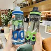 ウォーターボトルボトルスポーツシェーカージムエアアップドリンクフルスリップトレイニングブーチルプラスチック透明なビデオプラスチック