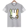 T-shirts pour hommes de concepteur Bunny Polos coton peigné été mâle à manches courtes modèle de conception d'affaires femmes Psychos Bunnys Top Shirt Casual 472