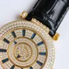 orologio da donna orologio ghiacciato da donna franck muller orologi 5A movimento meccanico di alta qualità uhren DOUBLE MYSTERY pieno di diamanti montre busto giù reloj HNYH