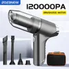 120000pa Car Vacuum Cleaner Powerful Portable Handheld Cleaning Machine Strong Suction Wireless Mini for Home 231229