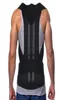 Регулируемый черный корректор осанки спины, плечевой поясничный бандаж для позвоночника, поддерживающий пояс, уход за здоровьем для мужчин и женщин, унисекс3213984