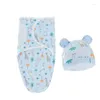 Cobertores 1/2PCSBabies Sacos de Dormir Bebê Nascido Cocoon Swaddle Envoltório Envelope Algodão 0-6 Meses Cobertor Swaddling Sleepsack