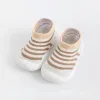 First Walkers Striped Baby Shoes Spring Autumn Non-Slip Toddler Kids Sock Soft Rubber Sole Infant Cotton Booties Drop Delivery Materni Dhcfh