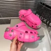 Luksusowe projektanci Hardcrocs Sandals Sandals Women Płaskie kapcie bawełny płótno