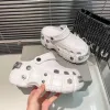 Luksusowe projektanci Hardcrocs Sandals Sandals Women Płaskie kapcie bawełny płótno