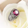 Luckyshine New Two Piece Lot Christmas Selling Royal Style 925 Sterling Silver Royal Style Mystic Topaz Ring for Lovers '2250