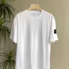 2024 Nouveau T-shirt Stones Island de haute qualité Été Hommes et femmes Respirant Lâche Manches courtes Lettre Imprimé Valentine Street Fashion Campus Coton T-shirt