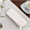 Serviette de table 12 pièces serviettes de table de mariage dîner tissu blanc restaurant maison coton lin mouchoir 4 taille livraison directe jardin texte Dhrun