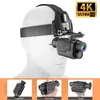 BekinTek 4K Lunettes monoculaires de vision nocturne montées sur casque Télescope optique infrarouge infrarouge rechargeable avec observation dans l'obscurité complète Zoom infrarouge 7x 8x