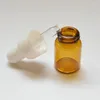 Storage Bottles Fashion Mini Cute Amber Glass 2ml Dropper Bottle With Pure Essential Oil Vials 300pcs/lot