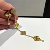 Schmuck Luxusarmband -Link Designer -Kette Vanca Kaleidoskop 18k Gold Van Clover Armband mit funkelnden Kristallen und Diamanten Perfektes Geschenk für Frauen Mädchen Y62J