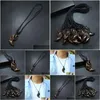 Pendant Necklaces National Lion Head Adjustable Chain Fashion Jewelry Necklace For Women Men Gift Drop Delivery Pendants Dhbuc