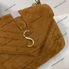 Bolso bandolera de diseñador de bolsos de lujo para mujer Nueva cadena con textura de gamuza esmerilada Bolso de un solo hombro moderno y versátil Bolso cruzado Sobre Mensajero