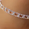 Anklets Real 925 Sterling Silver Prong Setting Tennis Chain Anklet Zirconia Wedding Jewelry Beach for Bridal315k