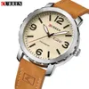 Reloj CURREN para hombre, reloj de pulsera de cuarzo con correa de cuero, reloj informal resistente al agua con fecha de negocios, reloj Masculino Montre Homme276C