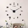 Wall Clocks Livingroom Clock Big Size Arabic Numbers Digital Silent Mechanism Modern Design Orologio Da Parete Stickers