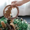 Decorative Flowers 10 Pcs Rattan Circle Base For Wreaths Dream Catcher Hoop Christmas Garland DIY Vine