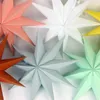 Parti Dekorasyonu 1pcs Siyah Beyaz Kağıt Fenerler Asılı Yıldız Lafgası Noel Dokuz Paruslu Origami Ev Süslemeleri