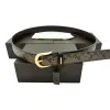 Mirror Quality Luxury Designer Belts For Womens Fashion Smooth Buckle Belt Retro Thin midjebälten äkta kohud valfritt företag Klassiska casual stilbälten